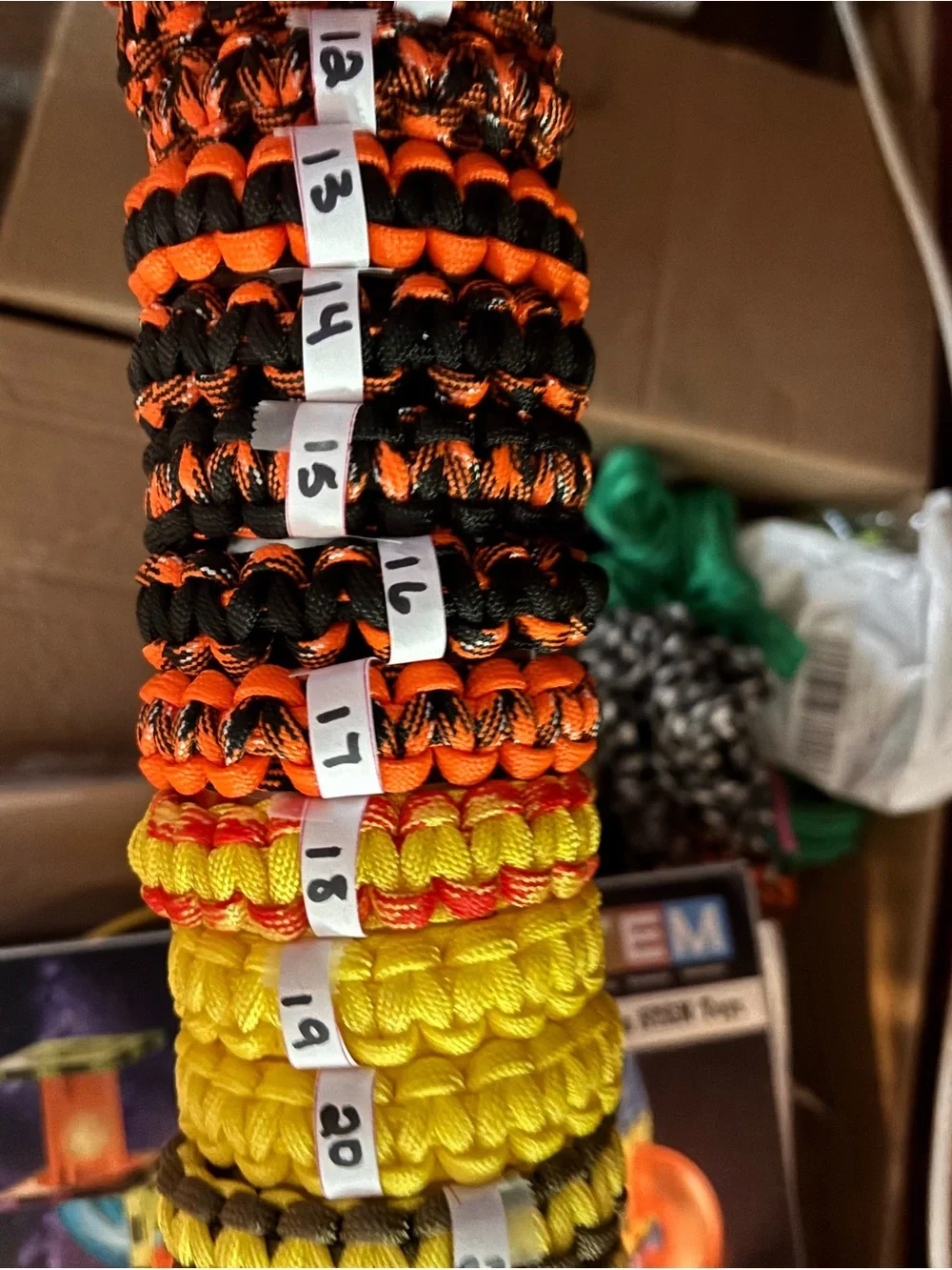 Colorful Paracord Bracelet - Assorted Colors $5 plus shipping